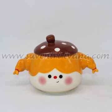 керамична чаша / захарничка с капак