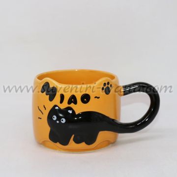 чаша с 3D коте Мяу