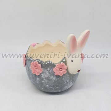 великденска купичка за яйца със зайче и декорация