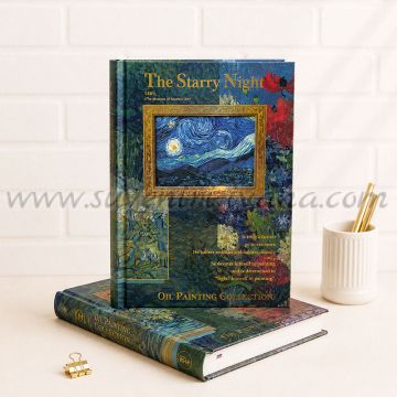 Дизайнерски тефтер с картината The Starry Night на Ван Гог