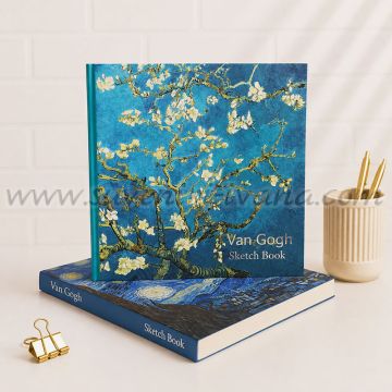 Скицник Van Gogh – Цъфнали бадемови клони, 210x210 мм