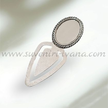 метална основа книгоразделител за вграждане с кабошон