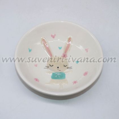 керамична купичка със зайче
