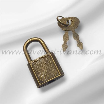 Мини декоративен катинар с две ключета