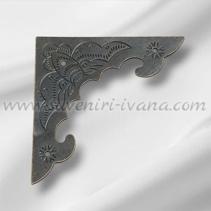 плосък метален ъгъл за обков и декорация 5,8 см