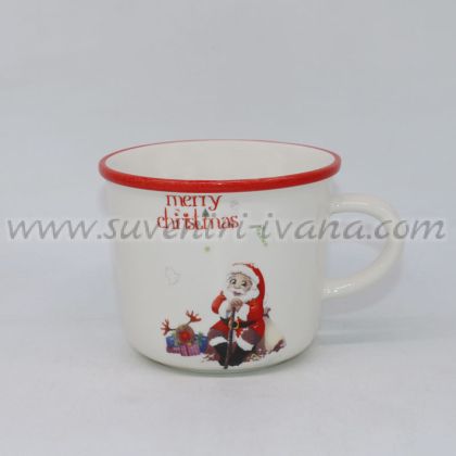 празнична коледна чаша с дядо Коледа