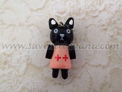 Дървена фигурка за декорация зайче 3,0 см.