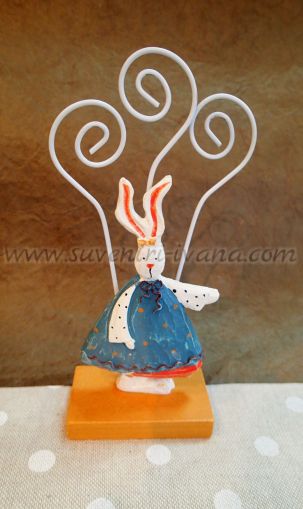 Декоративна стойка зайче 7,0 х 15,0 см