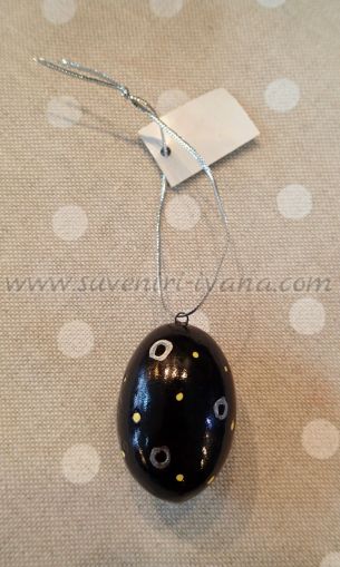 Керамично яйце за декорация 4,5 см.