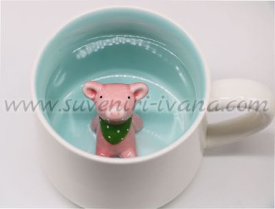 керамична чаша с прасенце