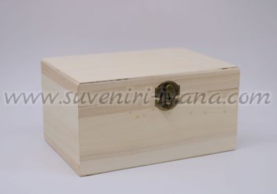 натурална дървена кутия за декупаж