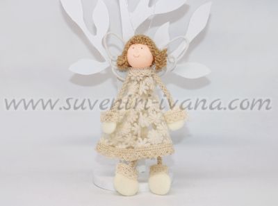 кукла от текстил ангелче с рокля от тюл