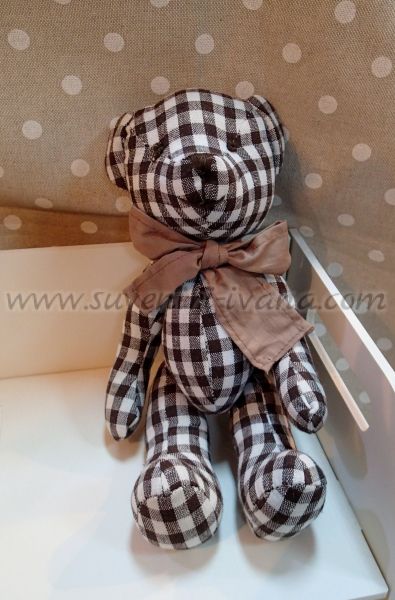 Мече от ленен памук ръчна изработка 25,0 х 12,0 см.