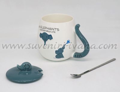 готина чаша за подарък със слонче