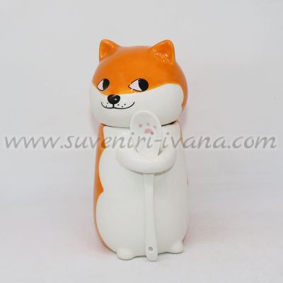 чаша с 3D дизайн на лисичка