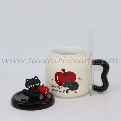 чаша подарък за любител на котки