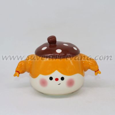 керамична чаша / захарничка с капак