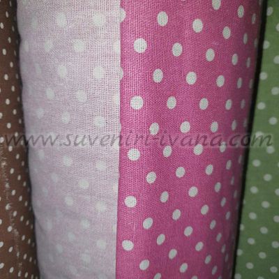 Декоративен плат на точки за чанти торбички и ръчна изработка