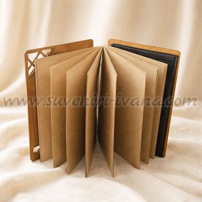 Албум с джобове за снимки и крафт листи за декорация