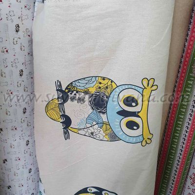 Текстил с бухалчета подходящ за шиене и декорация