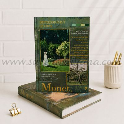 Луксозен тефтер Monet – Impressionist Leader Garden, твърди корици, 128 листа